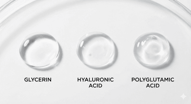 Hyaluronic Acid vs. Polyglutamic Acid vs. Glycerin: Which Hydrator Wins?